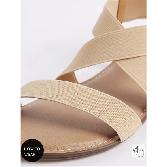 Torrid Stretch Band Sandal - Beige - Picture 3 of 8